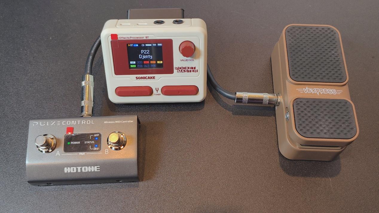 Sonicake Pocket Master × Hotone Pulze Control MIDIコントローラー 接続手順