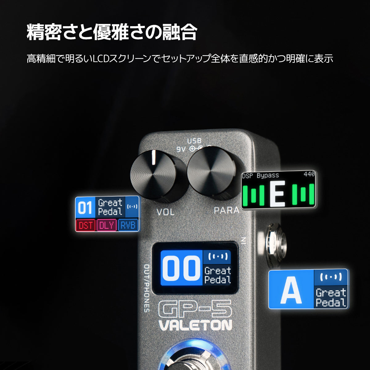 Valeton GP-5 コンパクトマルチエフェクト・プロセッサー