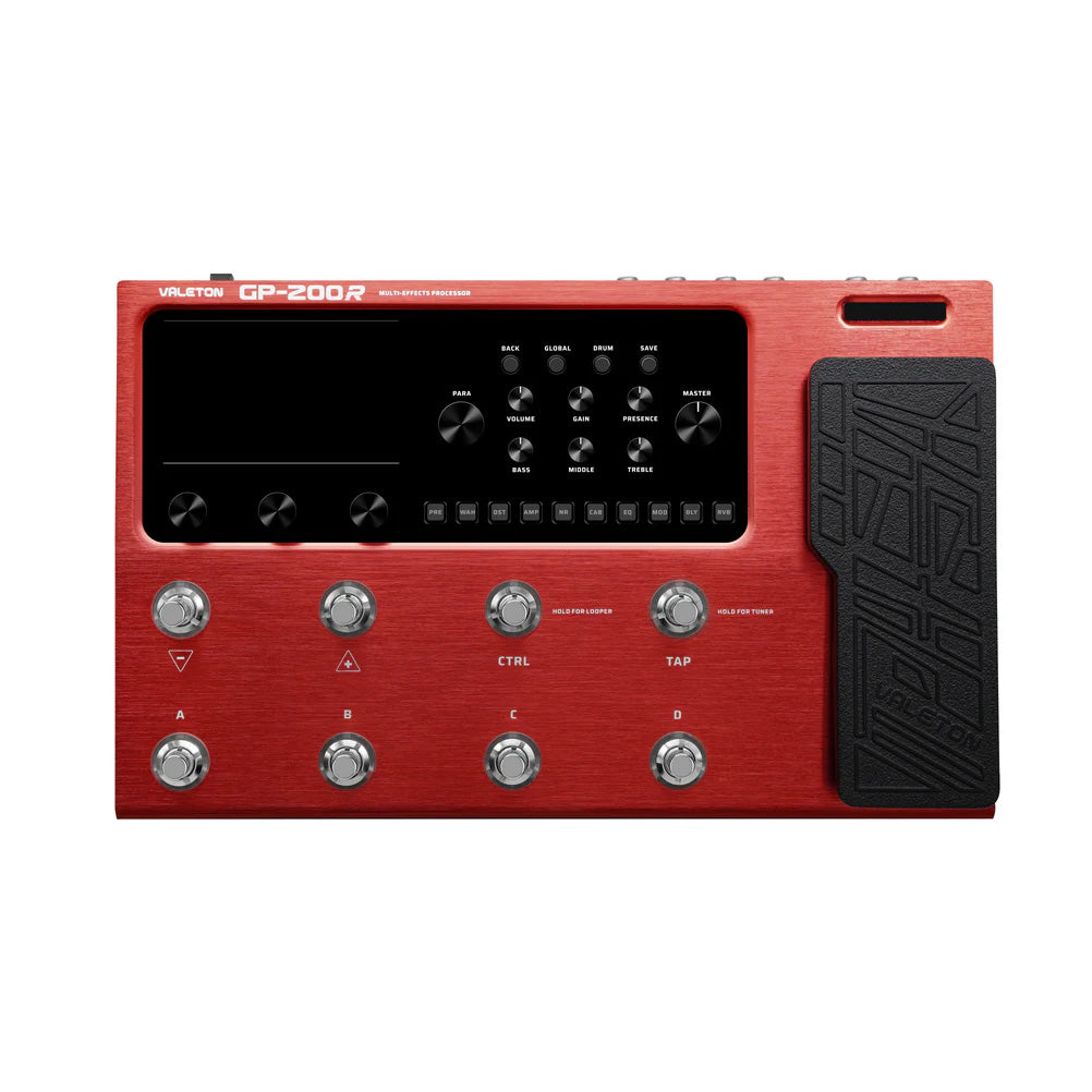 誕生日プレゼント Valeton GP-200R マルチエフェクター／レッドバージョン ギター