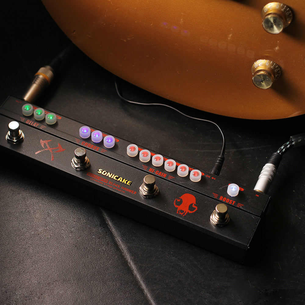 楽器 SONICAKE Black Hammer QCE-30 Sonicake Black Hammer ディレイ／コーラス／ゲイン／ブースト