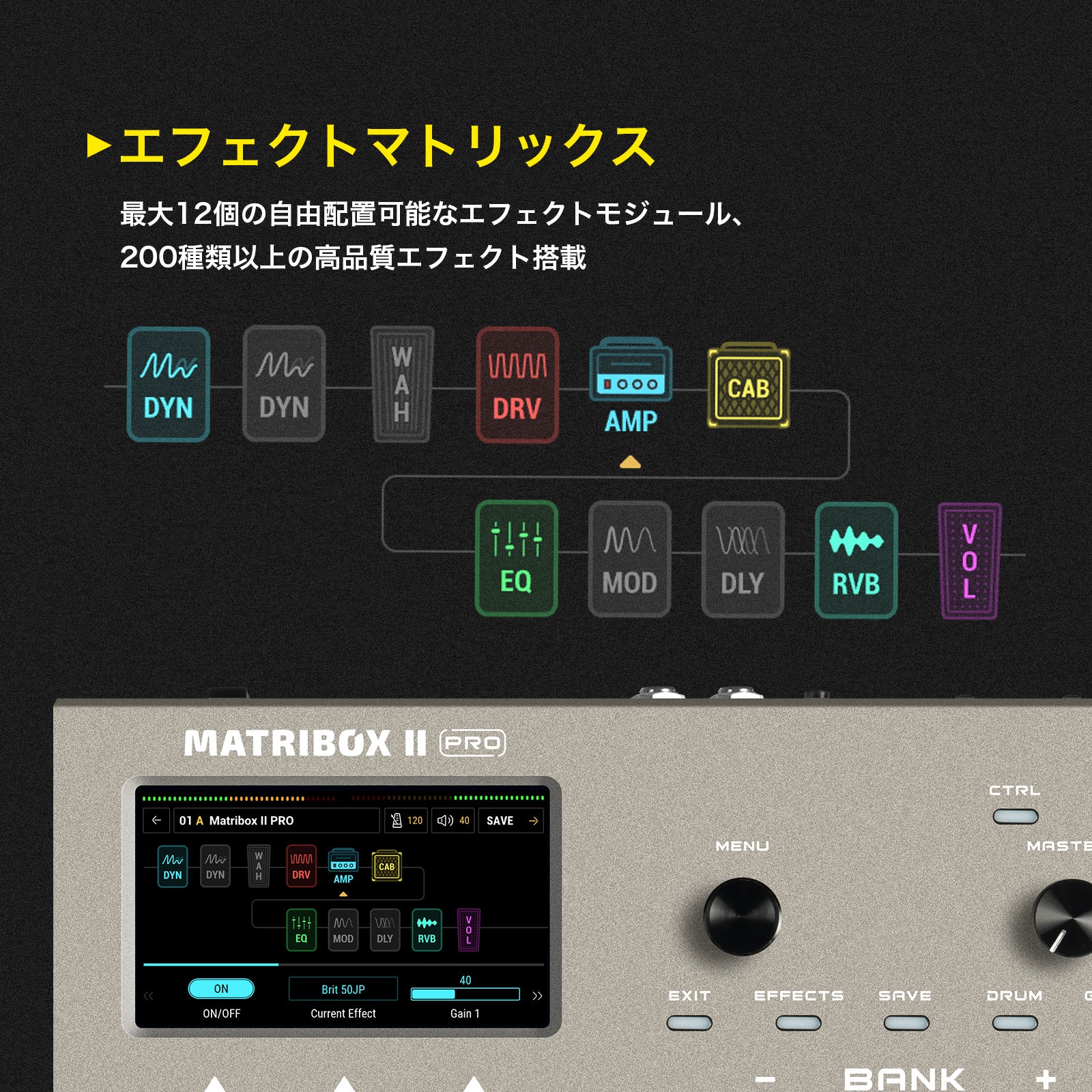 Sonicake Matribox II Pro マルチエフェクター